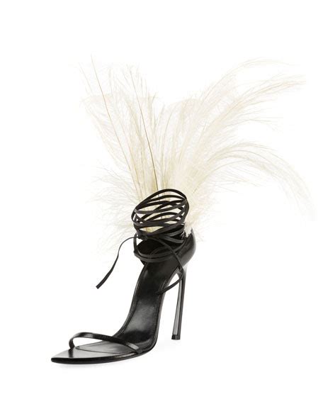 ysl talitha sandal|Saint Laurent Talitha Feather.